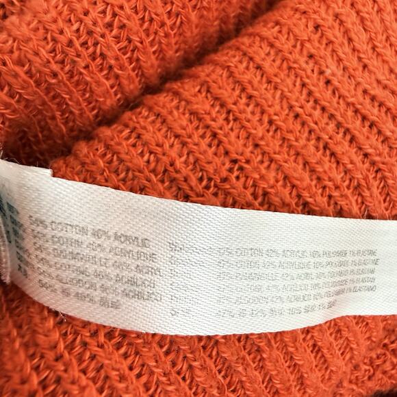 Free People Malibu‎ Surf Sweater XS Oversized Red Orange Fall Slouchy Relaxed - Picture 11 of 16